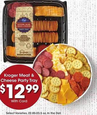 Kroger Kroger Meat & Cheese Party Tray offer
