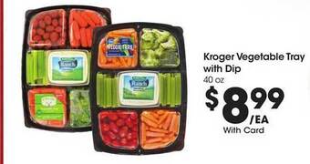 Kroger Kroger Vegetable Tray With Dip offer