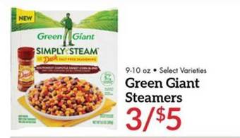 Meijer Green Giant Steamers offer