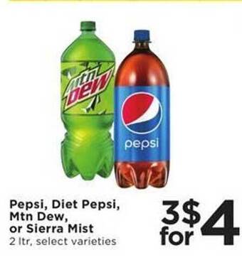 Cub Foods Pepsi, Diet Pepsi, Mtn Dew Or Sierra Mist offer