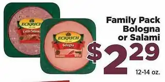 Food Town Store Family Pack Bologna Or Salami offer