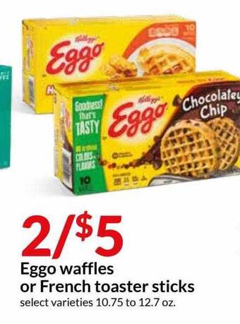 Hy-Vee Eggo Waffles Or French Toaster Sticks offer