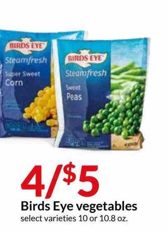 Hy-Vee Birds Eye Vegetables offer
