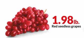 Hy-Vee Red Seedless Grapes offer
