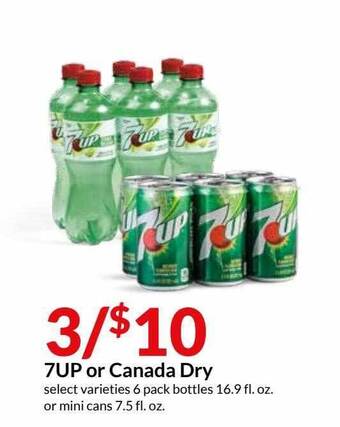 Hy-Vee 7Up Or Canada Dry offer