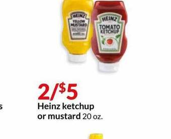 Hy-Vee Heinz Ketchup Or Mustard offer