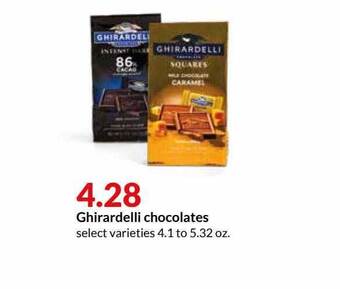 Hy-Vee Ghirardelli Chocolates offer