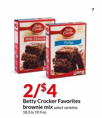Hy-Vee Betty Crocker Favorites Brownie Mix offer
