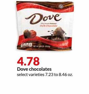 Hy-Vee Dove Chocolates offer