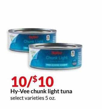 Hy-Vee Hy-Vee Chunk Light Tuna offer