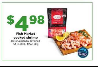 Hy-Vee Fish Market Cooked Shrimp offer