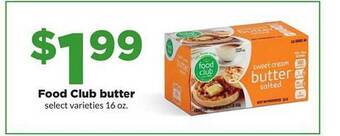 Hy-Vee Food Club Butter offer