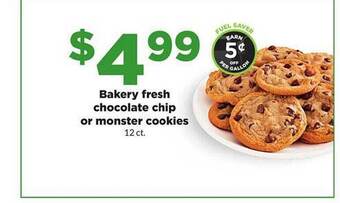 Hy-Vee Bakery Fresh Chocolate Chip Or Monster Cookies offer
