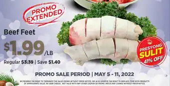 Island Pacific Market Beef Feet offer