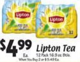 Sellers Bros Lipton Tea offer