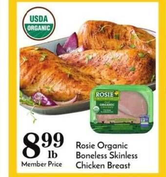 Pavilions Rosie Organic Boneless Skinless Chicken Breast offer