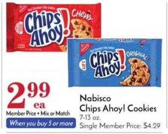 Pavilions Nabisco Chips Ahoy! Cookies offer