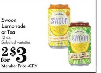 Pavilions Swoon Lemonade Or Tea offer