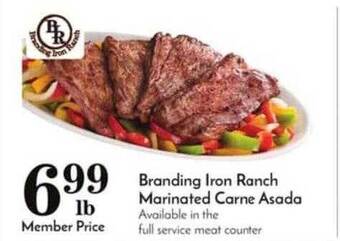 Pavilions Branding Iron Ranch Marinated Carne Asada offer