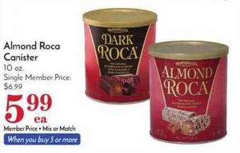 Pavilions Almond Roca Canister offer