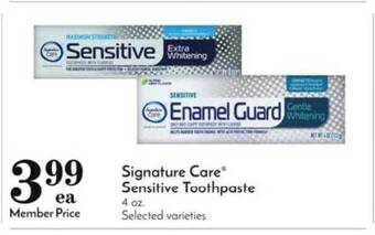 Pavilions Signature Care Sensitive Toothpaste offer