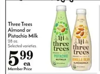 Pavilions Three Trees Almond Or Pistachio Milk offer
