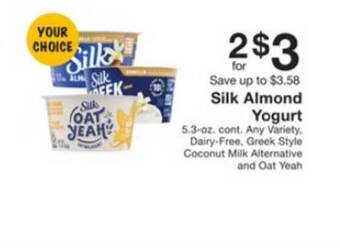 Fairway Store Market Silk Almond Yogurt offer