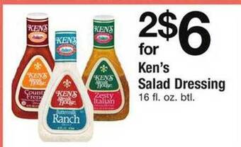 Safeway Ken's Salad Dressing offer