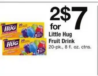 Safeway Little Hug Fruit Drink offer