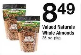Safeway Valued Naturals Whole Almonds offer