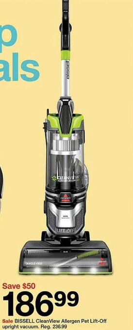 Target Bissell Cleanview Allergen Pet Lift-off Upright Vacuum offer