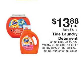 Fairway Store Market Tide Laundry Detergent offer