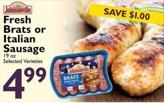 Festival Foods Fresh Brats Or Italian Sausage offer