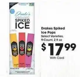 Ralphs Drakes Spiked Ice Pops offer