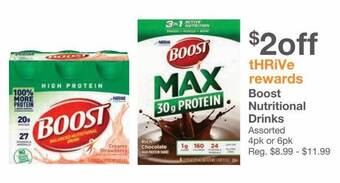 Kinney Drugs Boost Nutritional Drinks offer