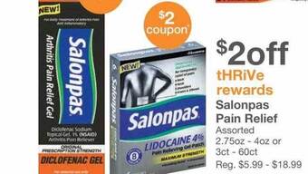 Kinney Drugs Salonpas Pain Relief offer