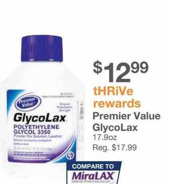 Kinney Drugs Premier Value Glycolax offer