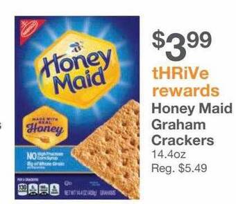 Kinney Drugs Honey Maid Graham Crackers offer