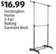 Aldi Huntington Home 2-Tier Rolling Garment Rack offer