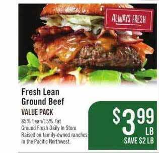 Haggen Food Fresh Lean Ground Beef offer