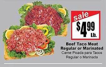 Rancho Markets Beef Taco Meat offer
