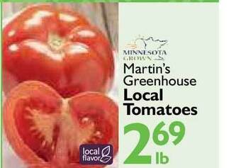 Festival Foods Martin's Greenhouse Local Tomatoes offer