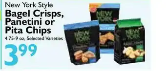 Festival Foods New York Style Bagel Crisps, Panetini Or Pita Chips offer