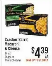 Haggen Food Cracker Barrel Macaroni & Cheese offer