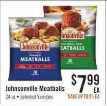 Haggen Food Johnsonville Meatballs offer