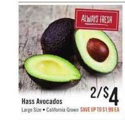 Haggen Food Hass Avocados offer