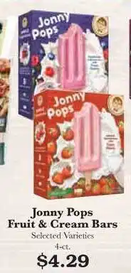 Rosauers Jonny Pops Fruit & Cream Bars offer