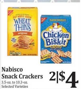 Rosauers Nabisco Snack Crackers offer