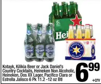 Super King Markets Kotayk , Kilikia Beer Or Jack Daniel's Country Cocktails , Heineken Non Alcoholic , Heineken , Dos Xx Lager , Pacifico Clara offer