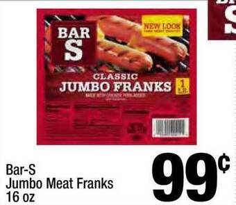 Super King Markets Bar-s Jumbo Meat Franks offer